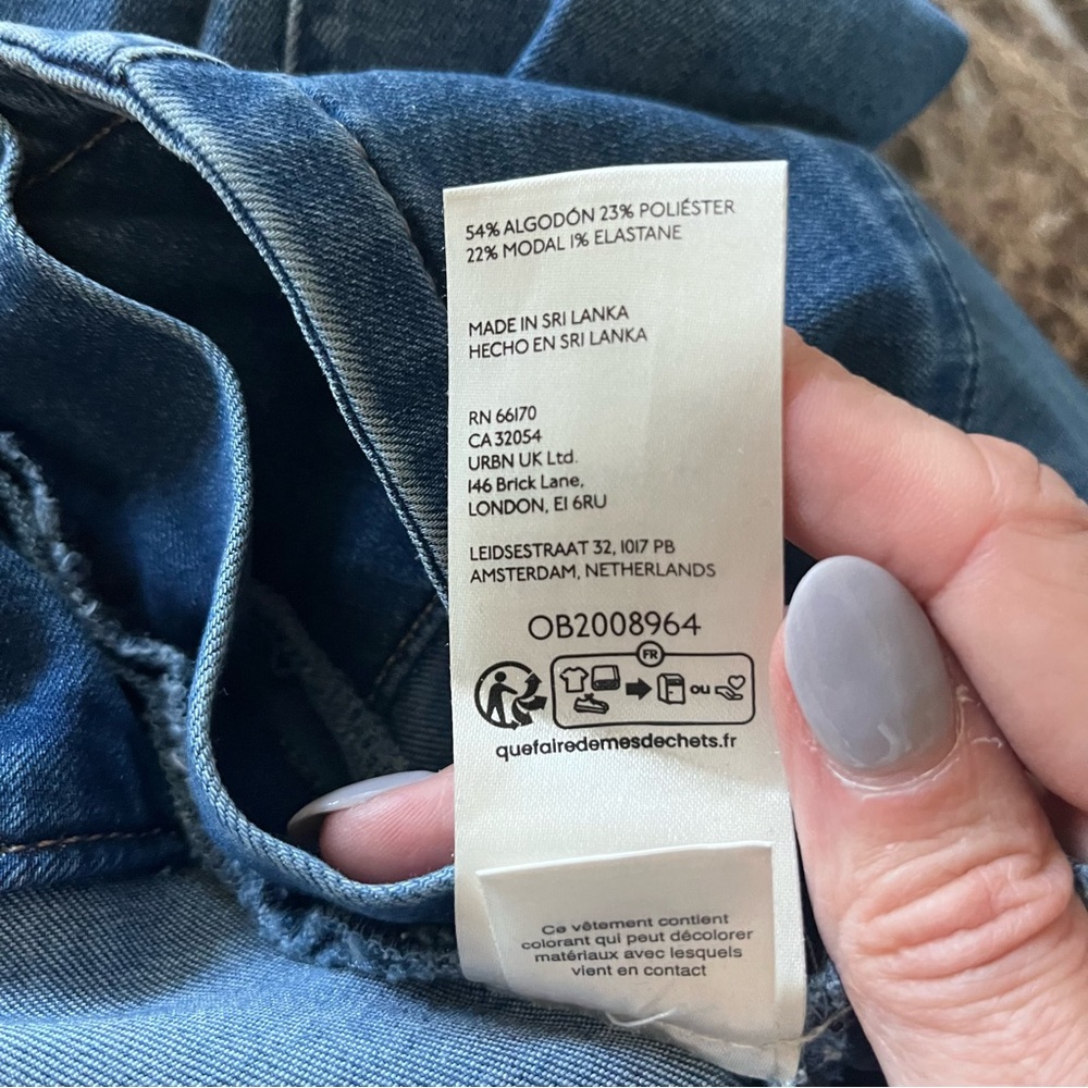 We The Free Spotlight High-Rise Wide Leg Flared Jeans Womens 27 Stretch Pull On - Picture 10 of 11